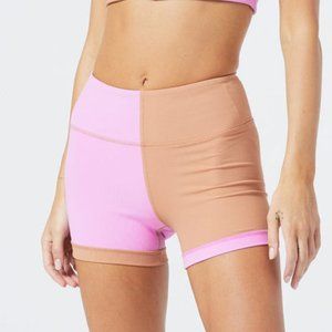 NWT L*Space Ribbed Hot Shot Bike Short